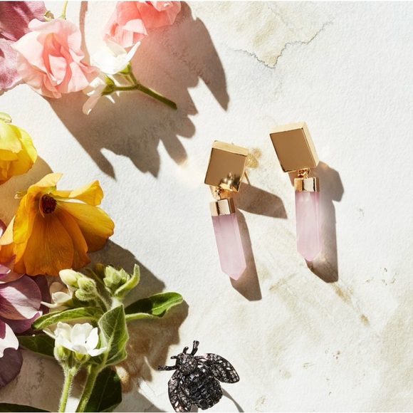 Joanna Buchanan Modern Quartz Earrings-Rose Quartz - Picture 2 of 6